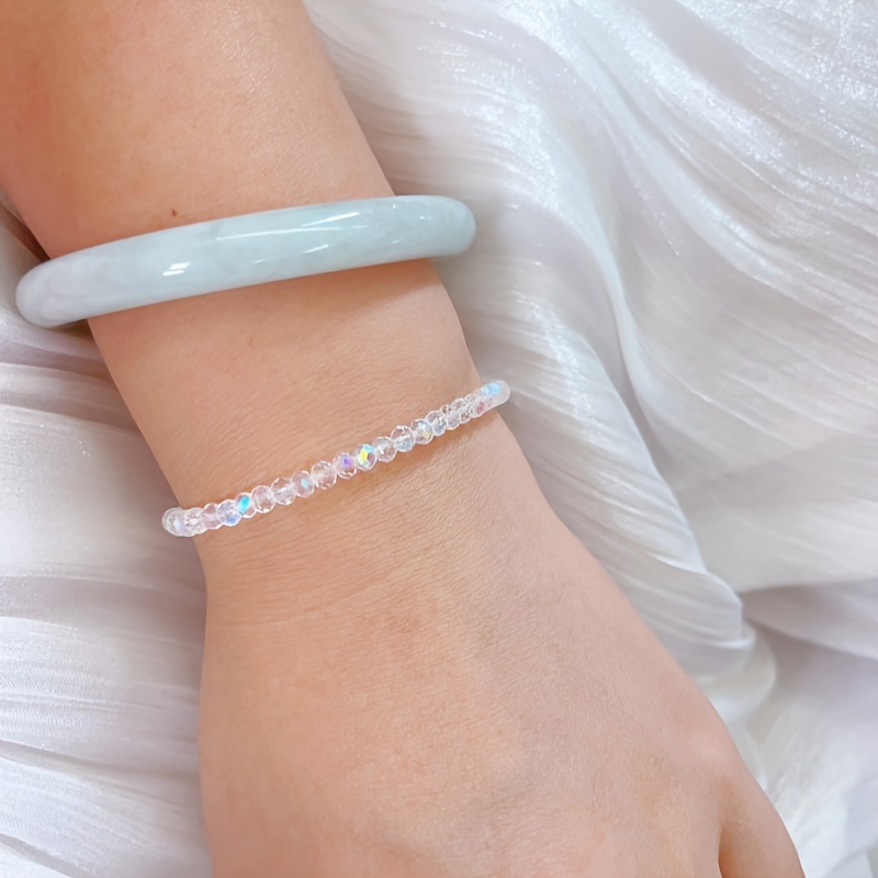 Boho Style Crystal Beaded Bracelets Set